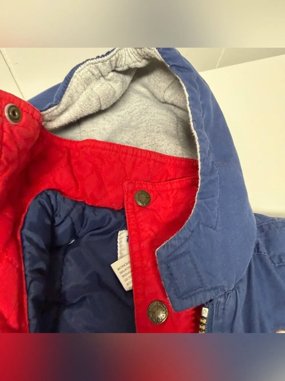 Vintage Baby B’gosh Navy Snowsuit Size 0-6 Months